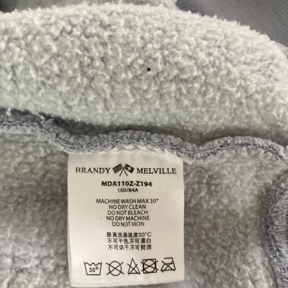 Brandy Melville | Christy Light Blue Hoodie - Picture 8 of 8